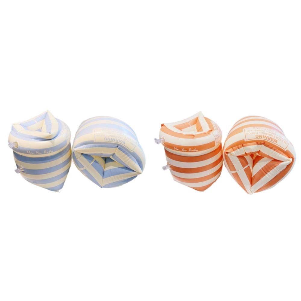 1 Paar Poolboje Schwimmbinden Doppel-Luftkammer Aufblasbare Schwimmbad-Armschwimmer PVC Bedruckt Erwachsene Kinder Schwimmzubehör