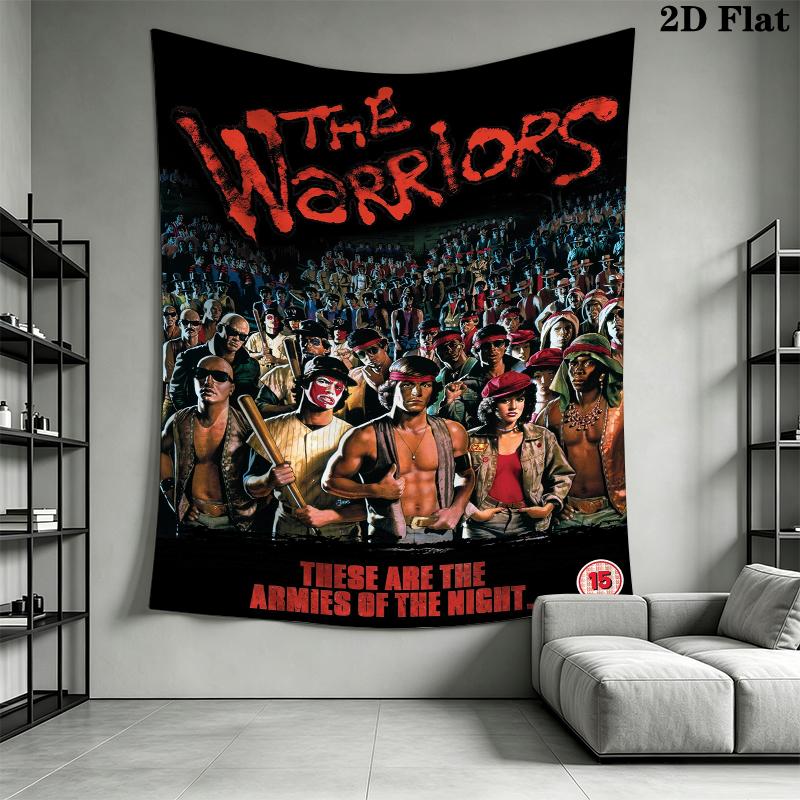 the warriors Wall Tapestry Aesthetic Wall Hanging Printed Fabric Blanket Decorative Tapestries for Bedroom Living Room Home Decor