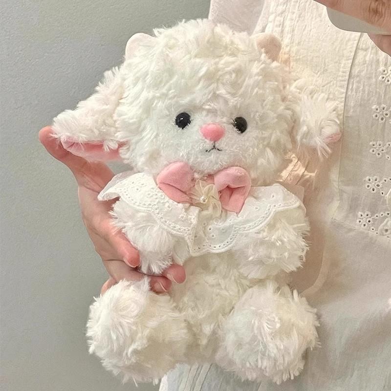 Claw Machine Plush Toy: Soothing Little Sheep Plush Doll with Birthday Hat—Cute Plush Toy for Birthdays