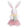 Decorazioni Coniglio Giorno di Pasqua con Uova, Bambola Gnomo Peluche Fatta a Mano Ornamento da Scrivania Regalo per Giorno di Pasqua per Bambino Adulto