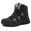 Men's Snow Boots Winter Men's Cotton Shoes with Wool Thickened Warm Men's Boots Mid-tube High-top Shoes M1097
