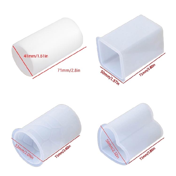 Silicones Candle Molds for Epoxy Resins Cylinder Silicones Candle Molds for Candle Soap Fondant Silicones Molds