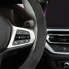 Car Steering Wheel Cover Suede Ultra-thin Non-slip D-shaped Round Breathable Sweat-absorbent Leather Luxury Cover for All Season
