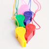 25pcs Plastic Whistles with Lanyard OK Pattern Loud Crisp Sound Emergency Whistles for Sports Training Competition Coaches ZSY