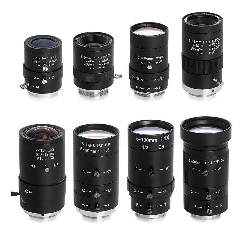 FA Industrial Zoom Lens Series: 6-60mm/5-50mm/10-50mm Low Distortion C-Mount for Machine Vision