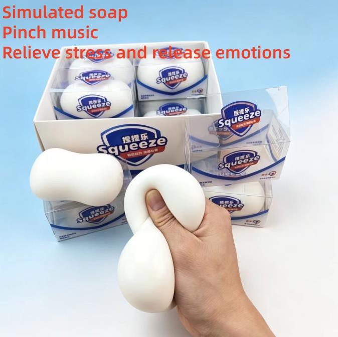 Hot Soft And Sticky Simulation Soap, Soft Clay, Squeeze And Release Pressure Ball To , Hand Relaxation Toy