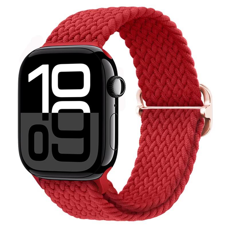 Nylon Braided Loop Band for Apple Watch Ultra/2 49mm 10 9 8 7 46mm 45mm 41mm 6 5 4 SE 44mm 40mm Elastic Strap for iWatch 3 42mm