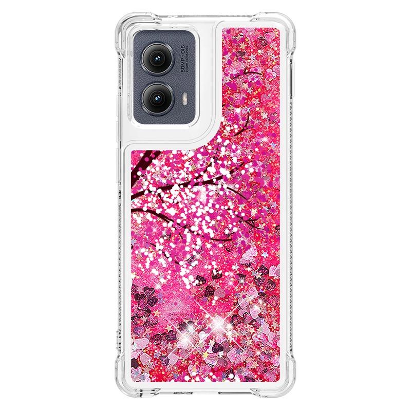 Edge 5G 2024 Case on For Fundas Motorola Edge 2024 Cover Bling Glitter Dynamic Liquid Case For Moto Edge2024 5G Phone Cases Etui