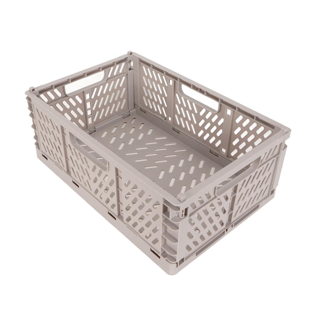 Collapsible Storage Crate Thicken Large Capacity Storage Crate Plastic Folding Storage Basket for Office Laundry