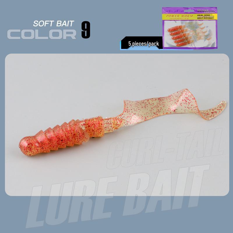 Big Wave Lockenschwanz Weichköder für Barsch und Mandarinfisch