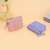 New Solid Color Women Wallet Nylon with Keychain Coin Purse Waterproof Mobile Phone Bag Ladies