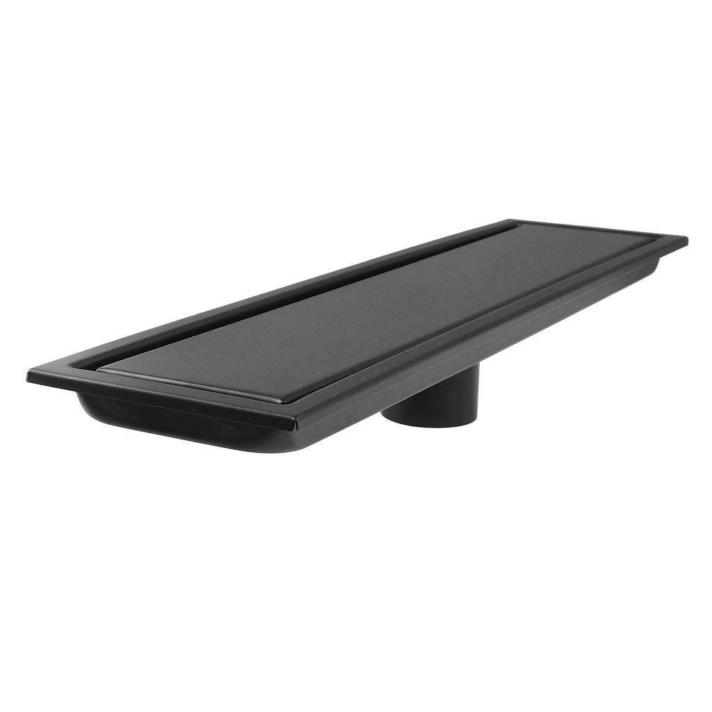 Shower Floor Drain 40cm Long Rectangular Prevent Backflow Odor Fast Drainage Stainless Steel Floor