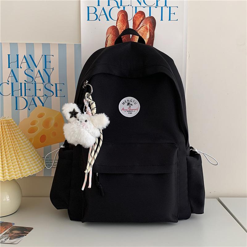 Schoolbag new large-capacity schoolbag female high school students simple and versatile campus backpack niche high-value travel backpack