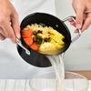Carbon Steel Bean Pot Camping Cookware Set Noodle Pot Outdoor Dutch Oven Saucepan Soup Pot for Hiking/BBQ Portable Cookware Gift