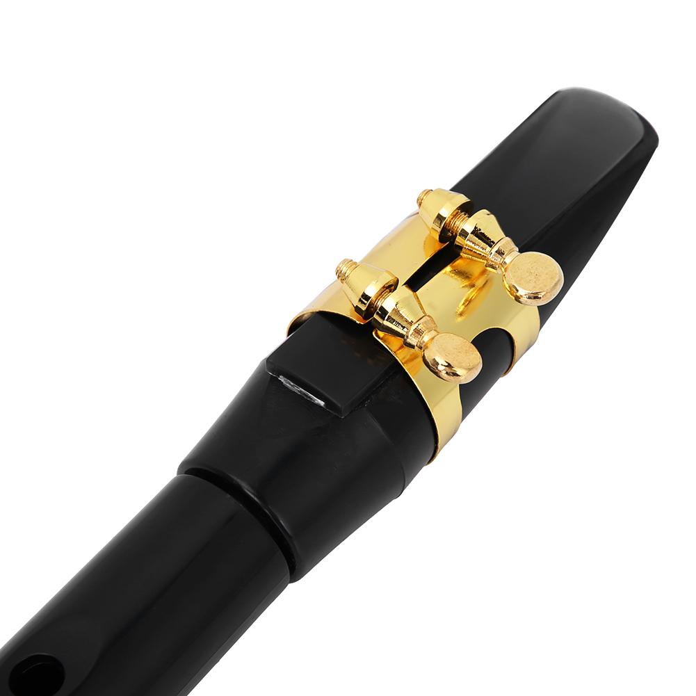 Portable Pocket Saxophone Practice Sax with Reed Bag Woodwind Instrument Bb Tune