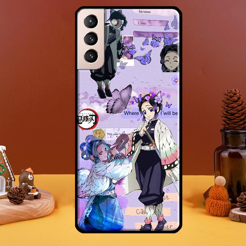 Anime Demon Slayer Kanao Shinobu Sama Case For Samsung Galaxy S21 S20 FE Note 20 S22 Ultra Note 10 S8 S9 S10 Plus Phone Cover