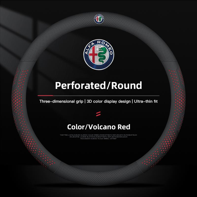 Autoaufkleber Für Alfa Romeo Auto Styling Lederlenkradabdeckung Auto Zubehör Für Alfa Romeo 4C 159 166 Spider Giulia Giu