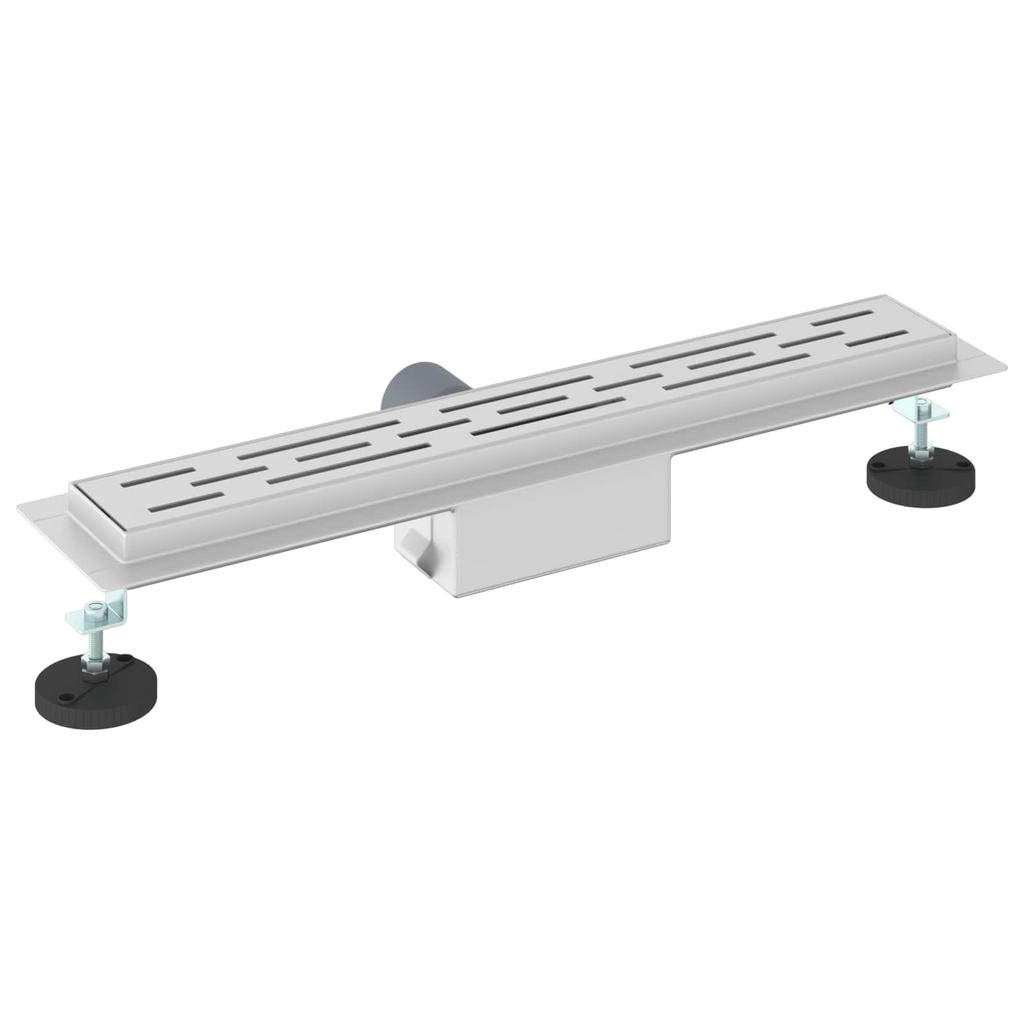 Linear Shower Drain in Silver 50 cm Stainless Steel 304