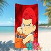 Customizable Personalized Beach Towels Sakuragi Hanamichi Themed designs.Suitable for the Beach, Yoga, Sports;ideal As Beach Accessories