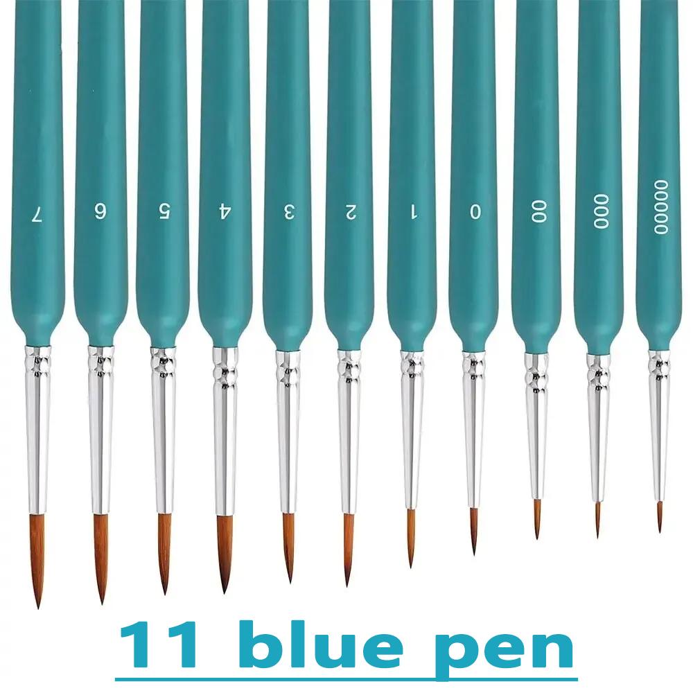 11 adet Minyatür Boya Fırçaları Sanat Boyama Fırçaları Boya Fırçası Guaj Suluboya Yağlı Boyalar Sanatçılar El Boyaması Fırça