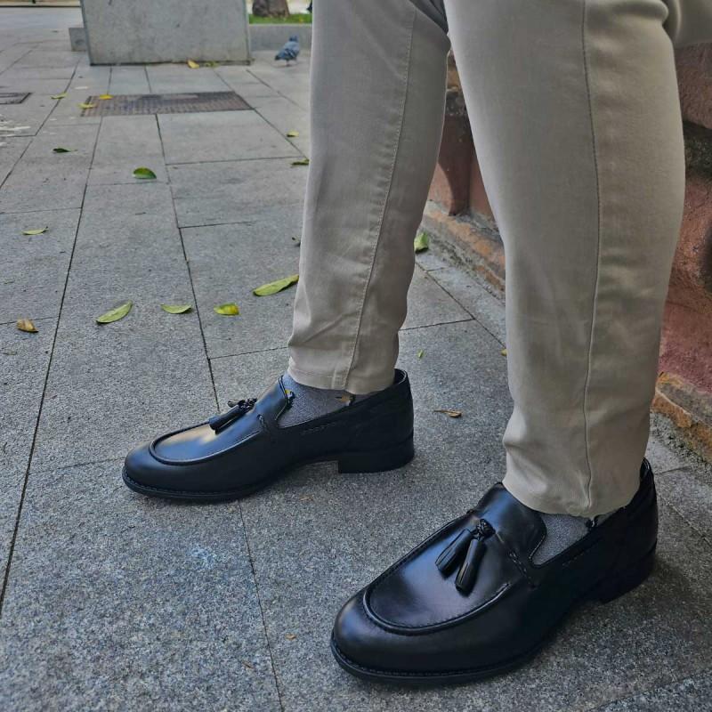 Men's Leather Loafer. Purapiel Moretto3 102781