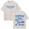 Jesus Christian Bible Verse Print Tshirt Unisex Unisex Fashion Tshirt Shortsleeved Loose Casual Cotton Vintage Washed T Shirts