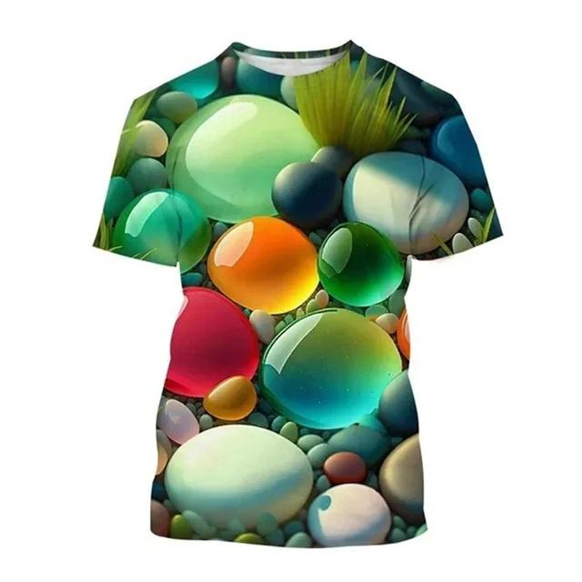 Sommer 3D Schöne Strand Ansicht Druck T Shirt Star Fish Asteroidea Grafik T-shirts Für Männer Mode T-shirts Kleidung