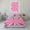 Pink Glitter Decorative Set Soft Comfortable Duvet Cover Bedding Set Included 1*Duvet Cover & 2*Pillowcases gift