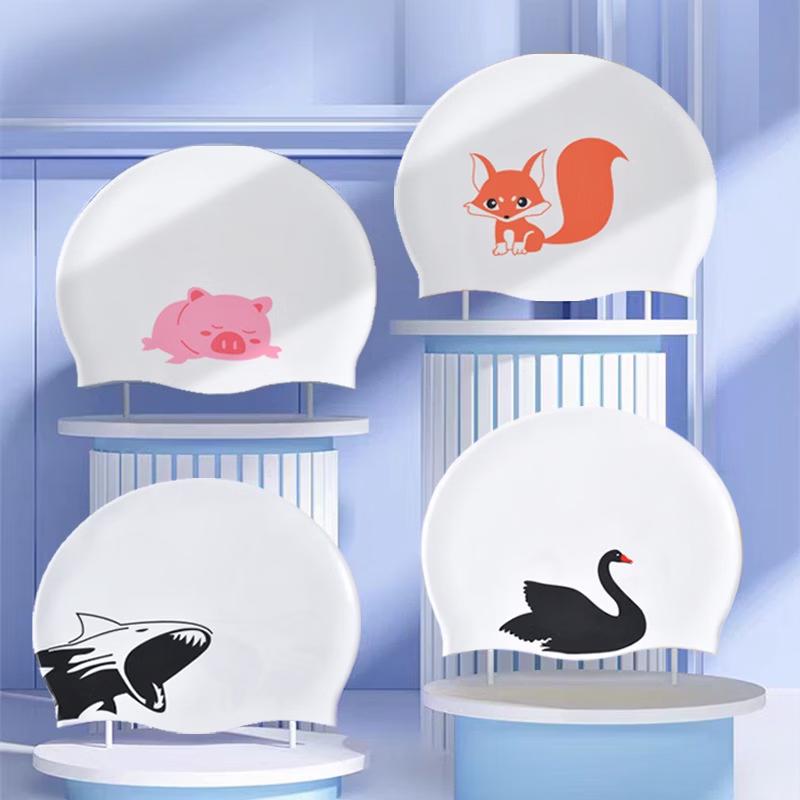 Kids Cartoon Silicone Swimming Cap