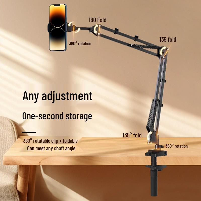 Adjustable Cantilever Phone & Tablet Stand for Bedside or Desktop Use