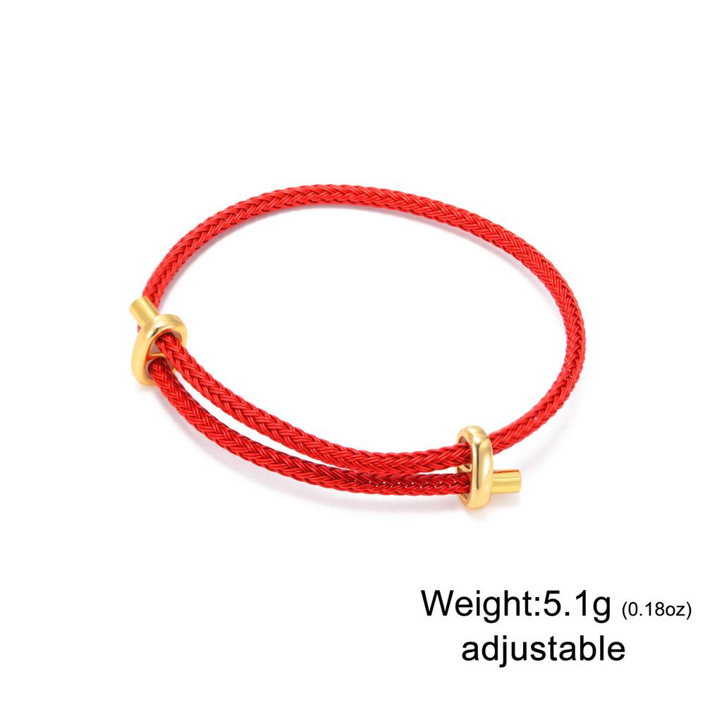

My Shape Black Red Woven Rope Bracelets for Women Men Handmade Wrap String Braid Chain for DIY Bracelet Jewelry Adjustable Size Adjustable