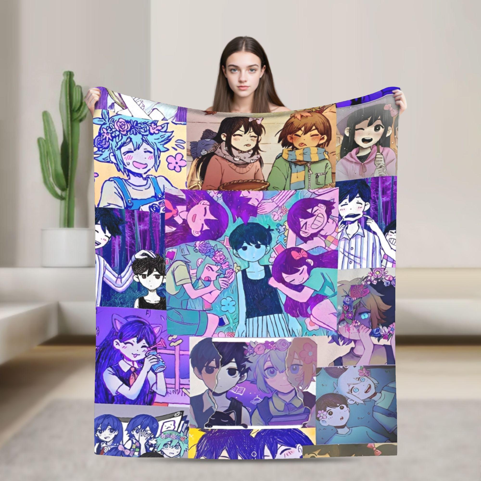 

Omori Funny Video Games Printed Blanket For Men Women Cozy Soft Throw Blankets for Sofa 50x60 Inches Multi-size 100x150cm