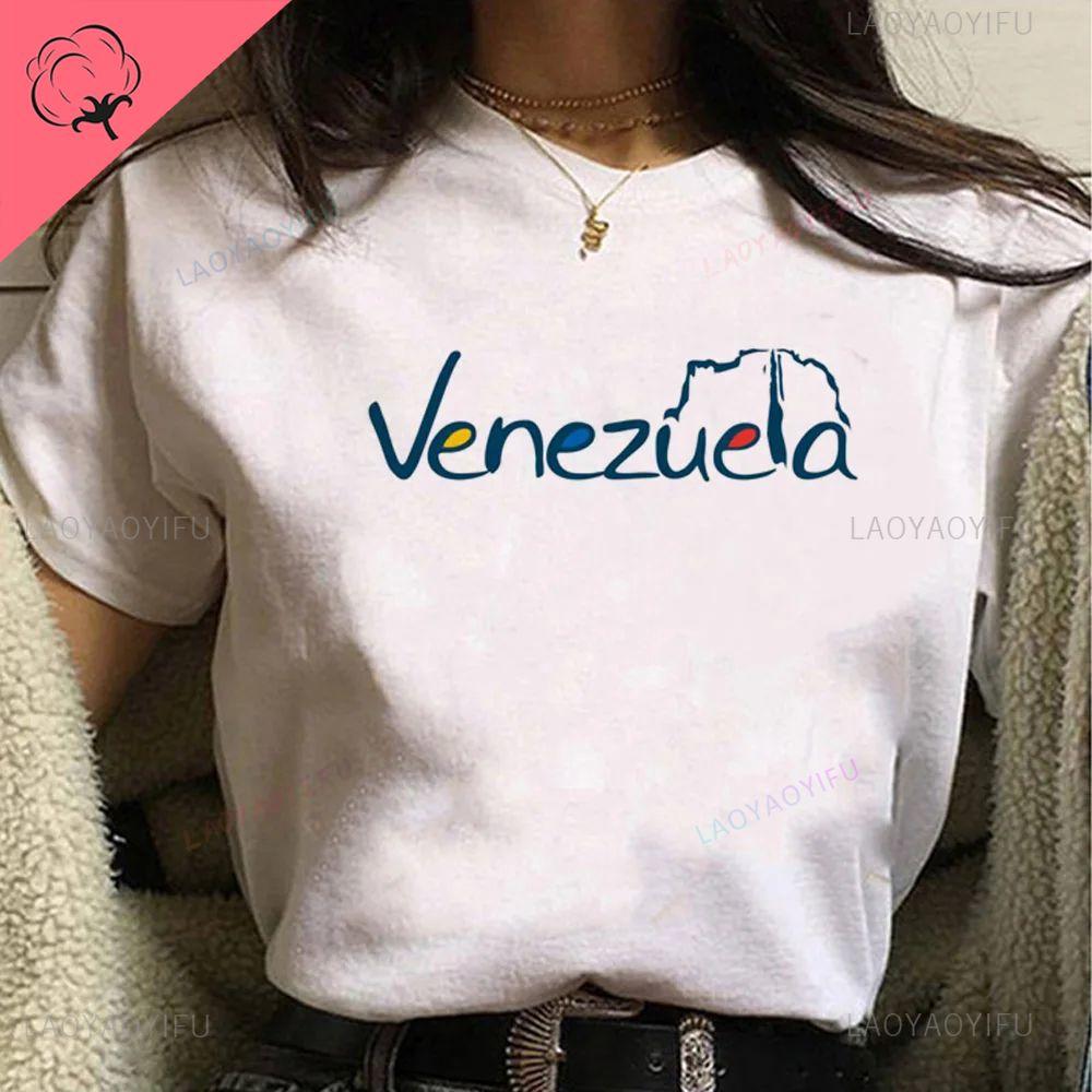 Venezuela En El Corazon Venezuelan Pride Graphic T Shirts Unisex Unisex UNISEX Cotton T Shirts Fashion Ropa Hombre