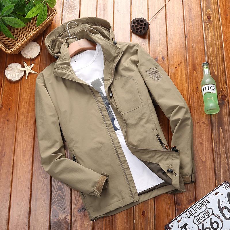 Men's Casual Youth Jacket Household Loose Jacket Quick-drying Stand-up Collar Mesh Light Jacket