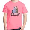 Funny Huh Cat Meme Graphic T Shirts Fashion Tees Tops Cotton New Shirts And Tshirts Summer Unisex Streetwear Print T Shirt