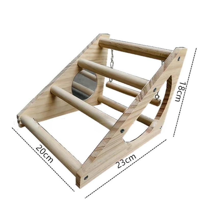 Chick Perch Wooden Roosting Bar Vertical Stand Coop Training Toy Bird Cage Parrot Enrichment for Chickens and Small Birds
