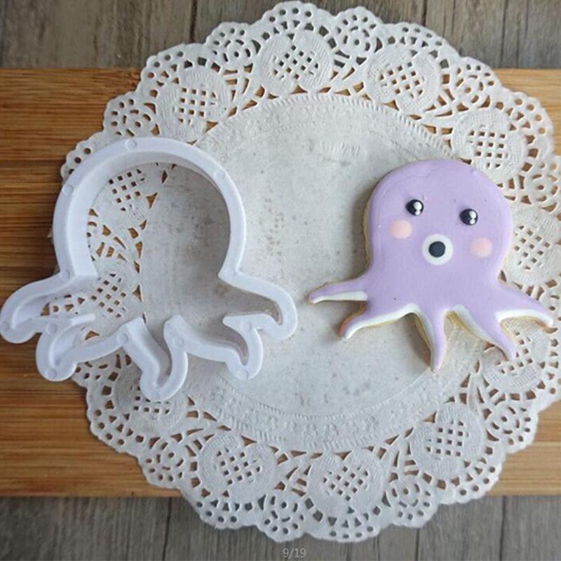 8 Adet Deniz Balığı Hayvan Kesici Şekerleme Pasta Dekorasyon Kurabiye Pasta Kalıbı