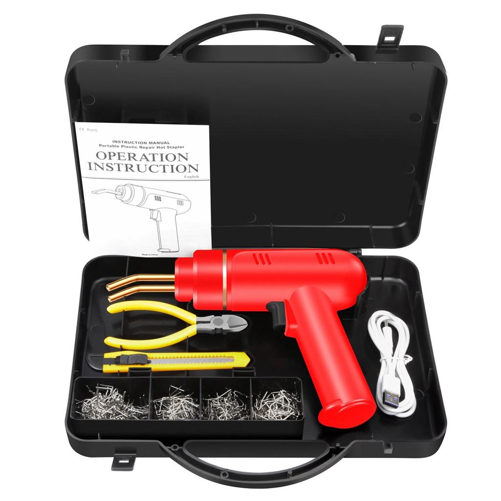 Capsator Fierbinte 200W Reîncărcabil Mașină de Sudură Plastic Kit Reparare Bară de Protecție Fier de Lipit Pentru Reparare Plastic Reparare Bară de Protecție Auto