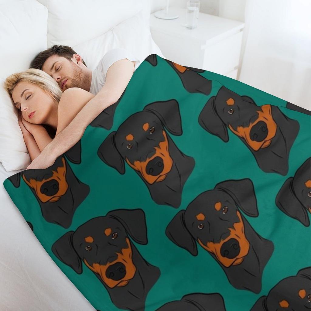 Doberman Throw Blanket Bed Fashionable Moving Summer Quilt Blankets