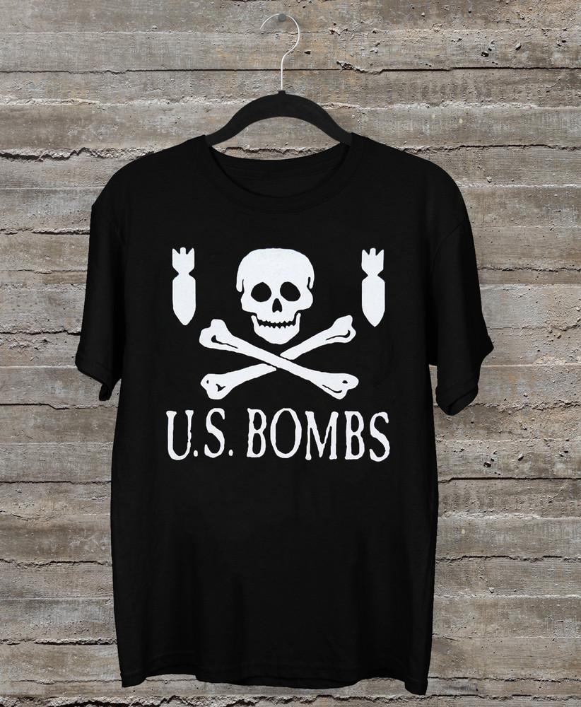 NEW U.S. BOMBS Band Logo Classic Gift For Fan Black All Size Shirt Unisex T-Shirt