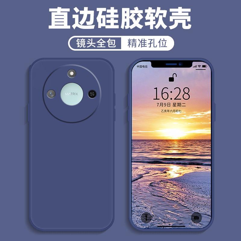 Applicable To Honor X11 Mobile Phone Case Honor Protective Case Liquid Soft Silicone All-inclusive Anti-drop Male and Female Shell