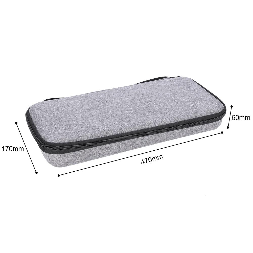 

EVA Hard Case Travel Protective Carry Storage Bag Double Zipper for Logitech MX Mechanical Wireless Keyboard Storage Box сірий