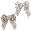 Exquisite Christmas Bows Pendant Linen Wreaths Bowknot Ornaments  Merry Christmas Decorations