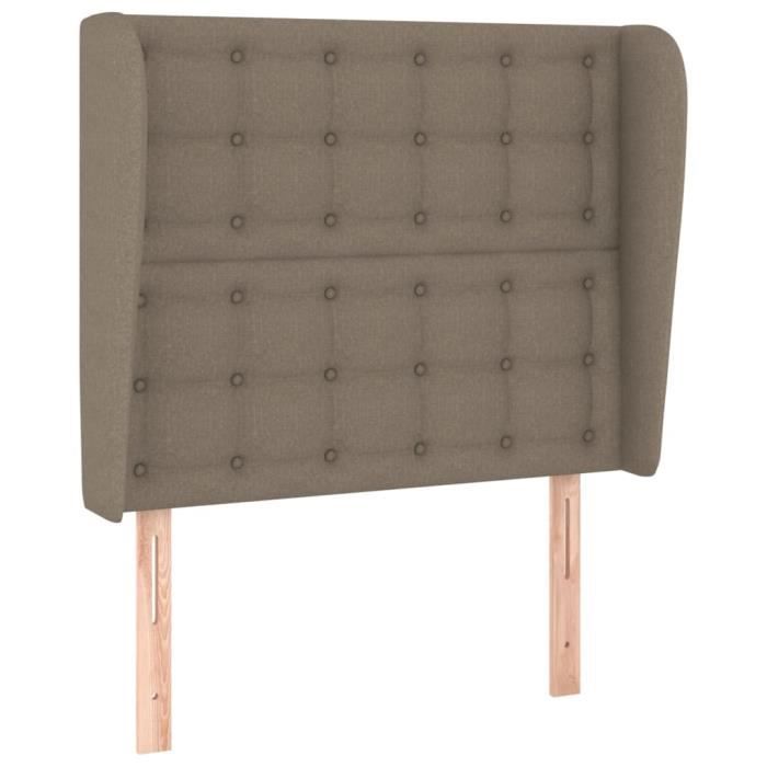VidaXL Headboard with Ears Taupe 83x23x118-128 Cm Fabric3118368