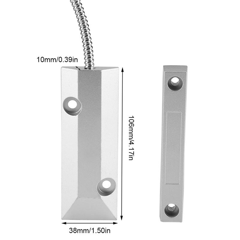 Door Window Magnetic Contact Wired Sensor Detector  for Home Garage Alarm Security Magnetic Detector