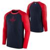 Nike NFL Kooperations-T-Shirt Los Angeles Angels Schnelltrocknend Sport Langarm Kinder Tops Schwarz Rot 3Z3B7SBG2-LAA