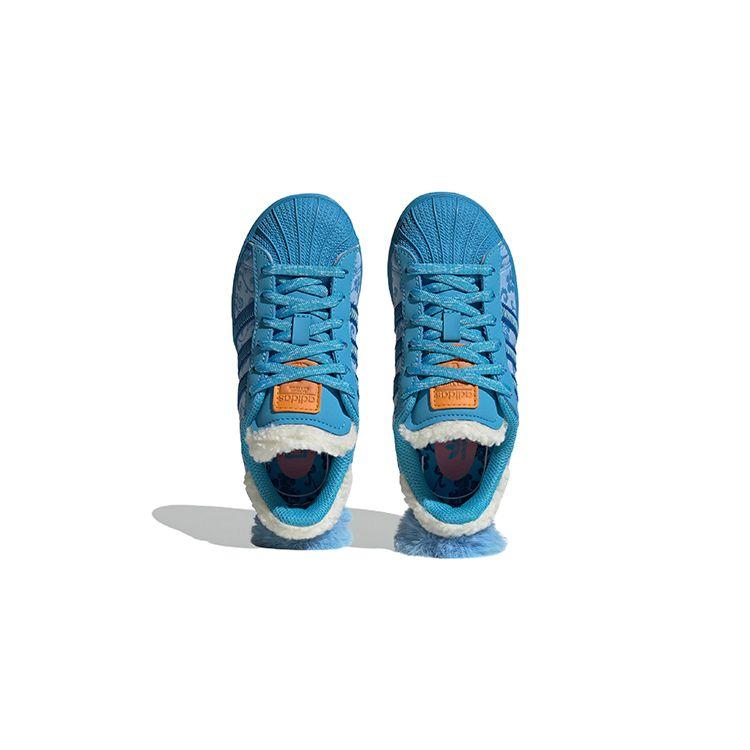 Adidas Originals Melting Sadness X  Superstar Casual Durable Low-Top Kids Sneakers Kids Sneakers Blue ID9307