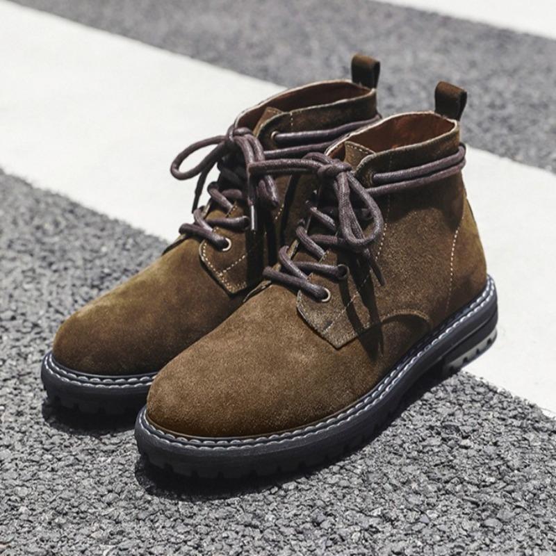 Fashion 2025 New Workwear Boots for Men British High-end Men Boots Luxury Designer Shoes Men Fashion Motorcycle Boots Botas Para Hombre cm