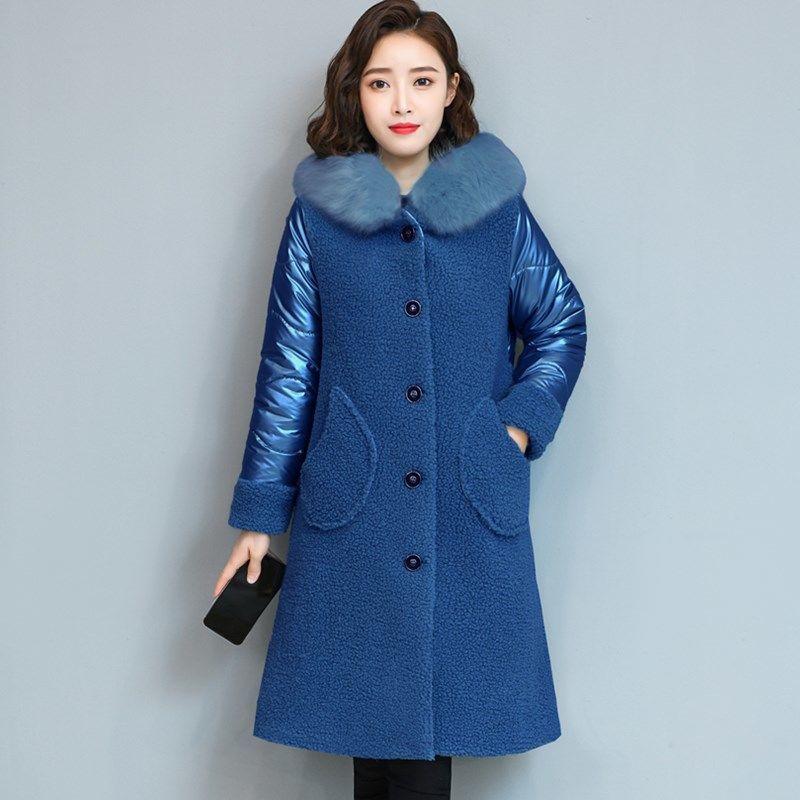 Cappotto parka caldo casual invernale da donna Cappotto outwear solido Cappotto di pelliccia