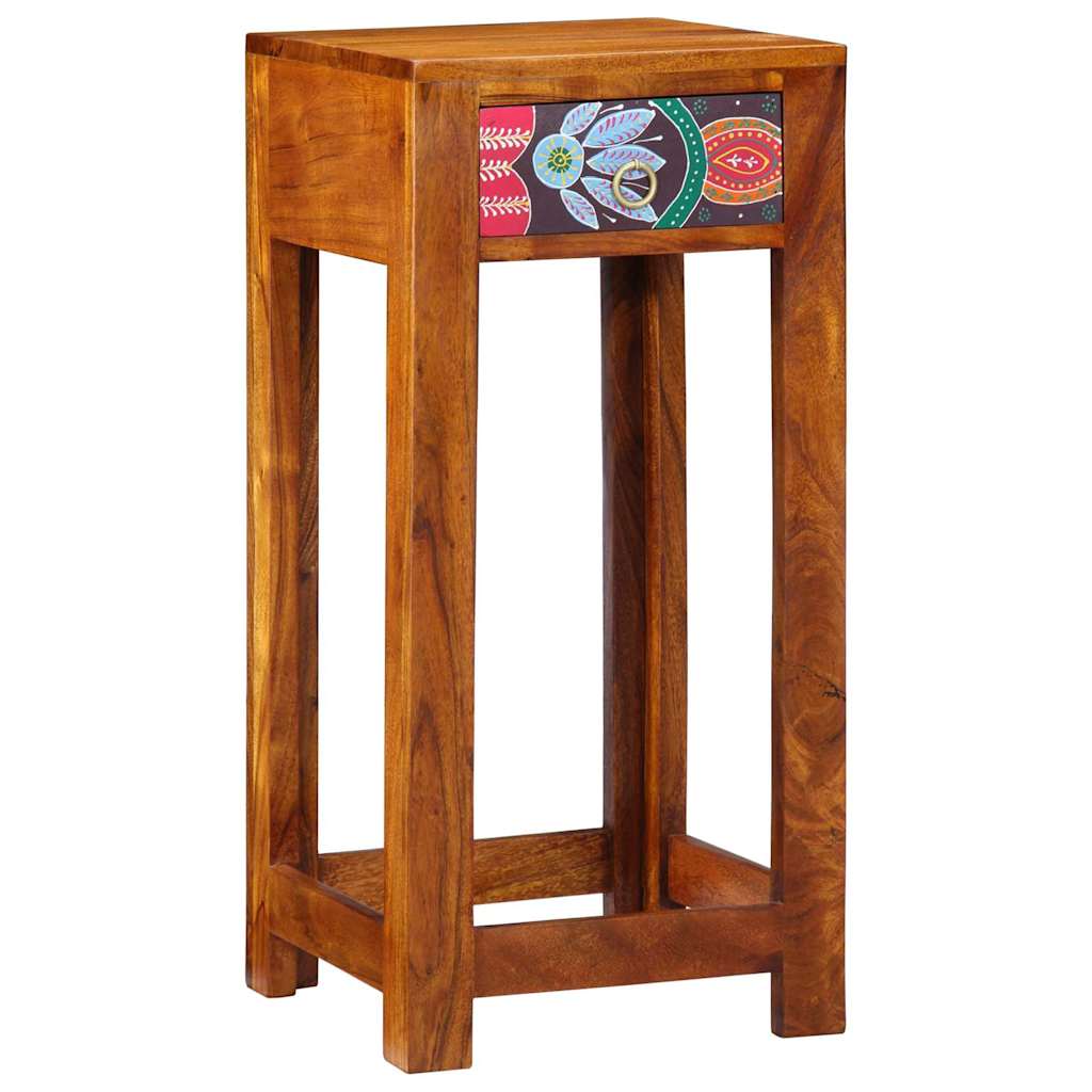 vidaXL Florale Endtabelle Braun 35 x 35 x 75 cm